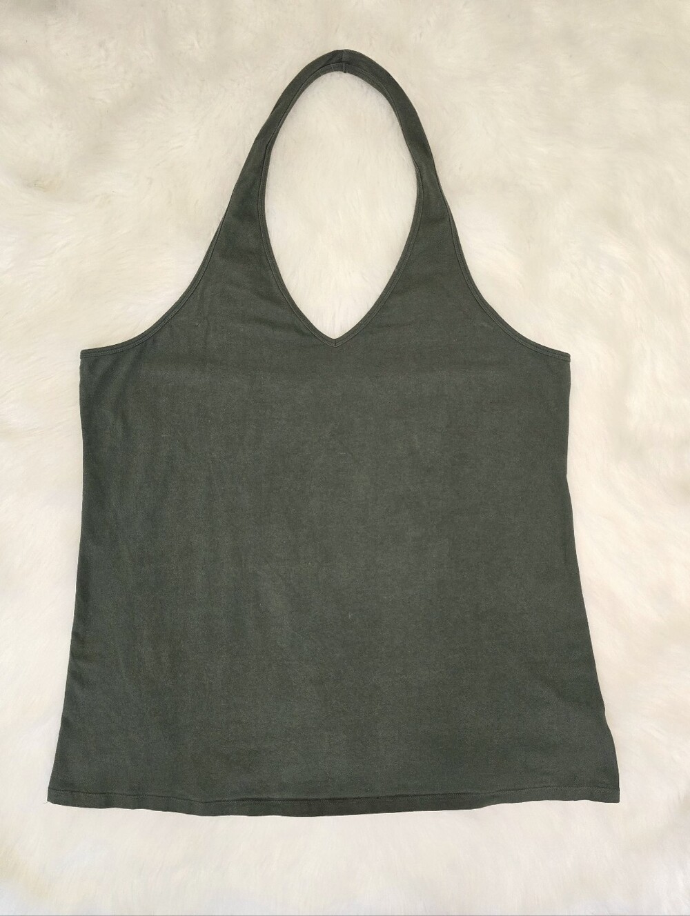 Torrid Halter Top Olive Green